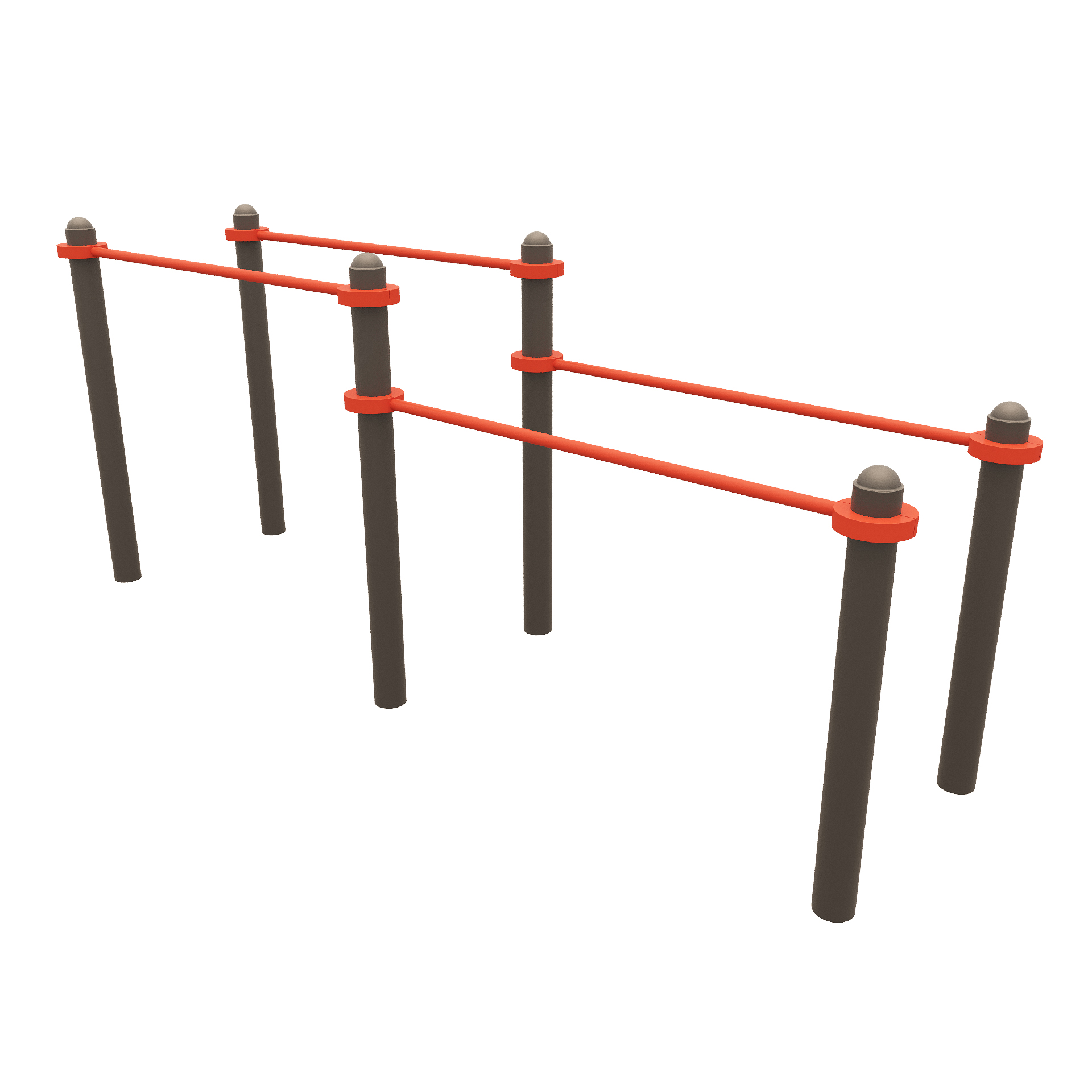 Воркаут-комплекс "Брусья двухуровневые"