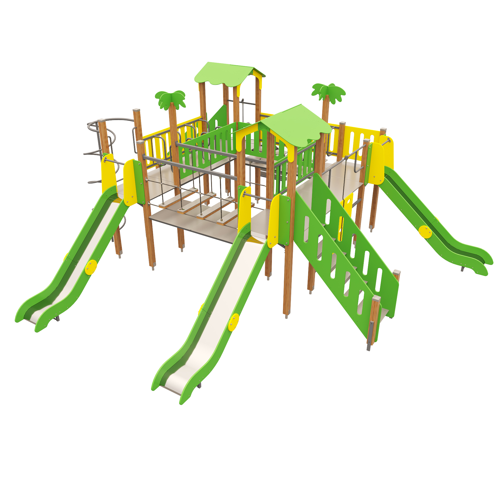 Игровой комплекс с пальмами вид 2